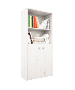 BIBLIOTECA CON PUERTAS BAJAS 1,35 M ORLANDI (Cod 1450)